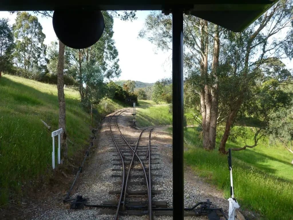 Kerrisdale Mountain Railway train and scenery