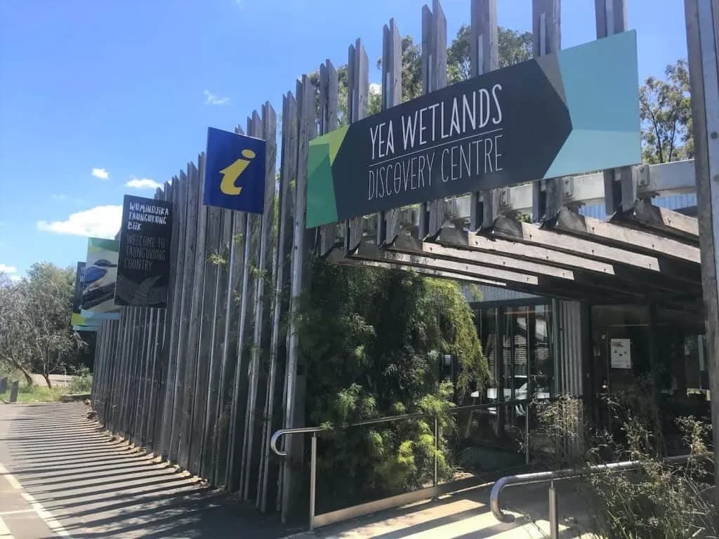 Yea Wetlands Discovery Centre building and facilities